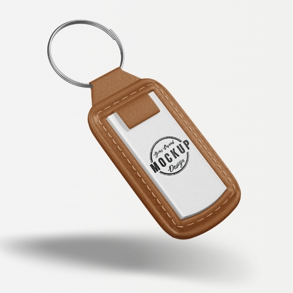 Custom Leather & Metal Keychain