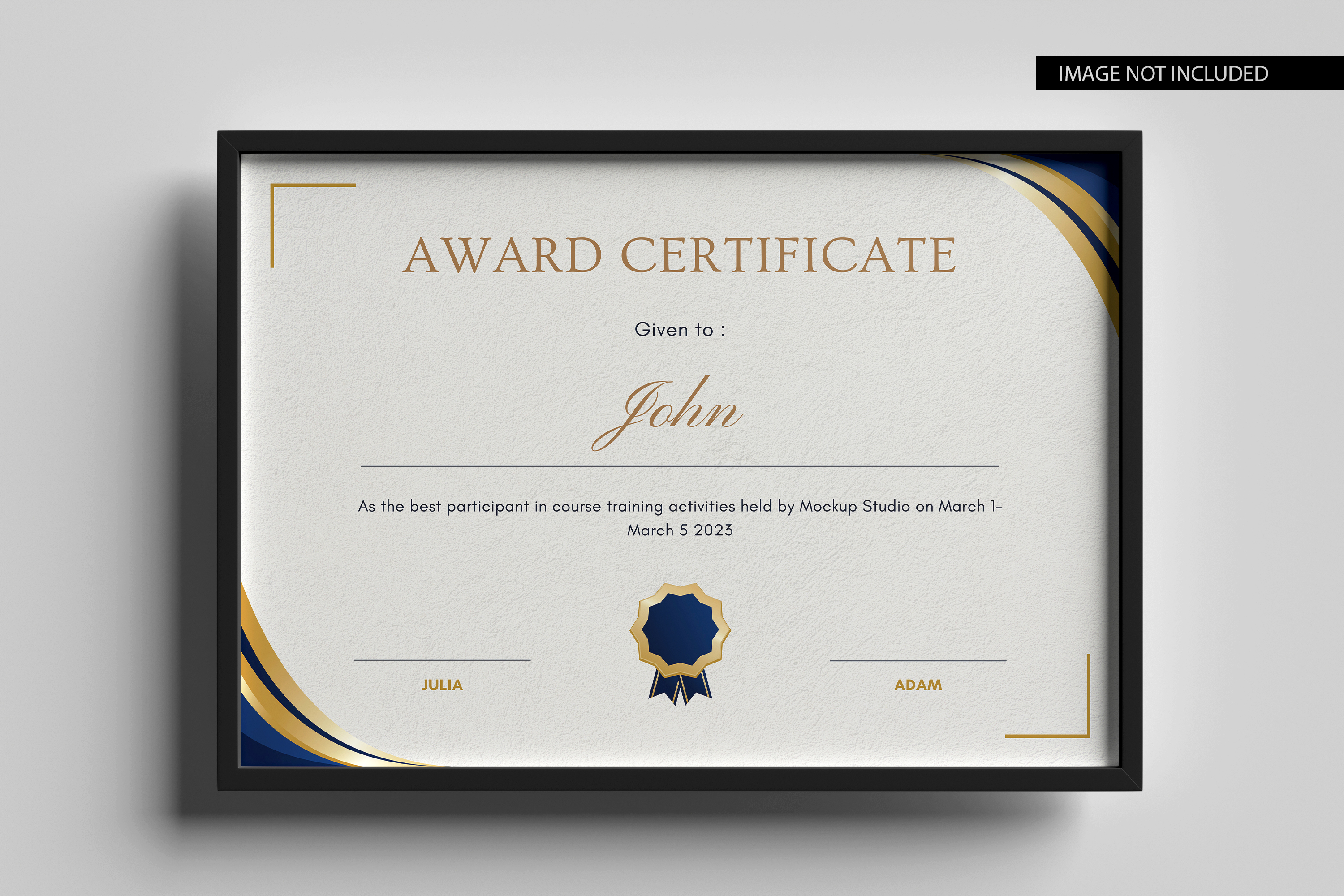Custom Certificate Printing with Frame