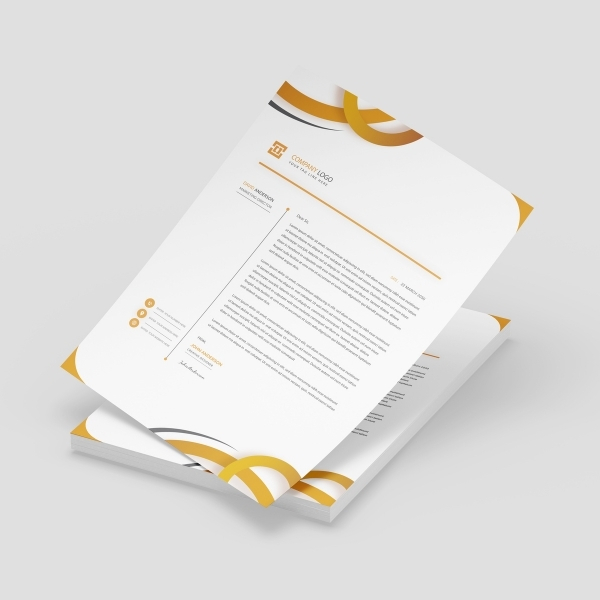 Custom Gold Foil Letterhead