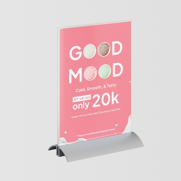 Custom A5 Acrylic Tent Card